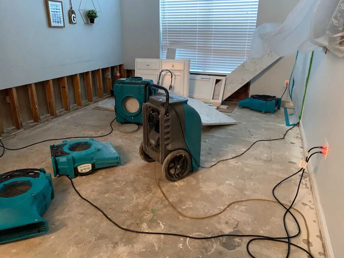 Dehumidifier in flood-cut room for Water Extraction & Removal in Silver Springs